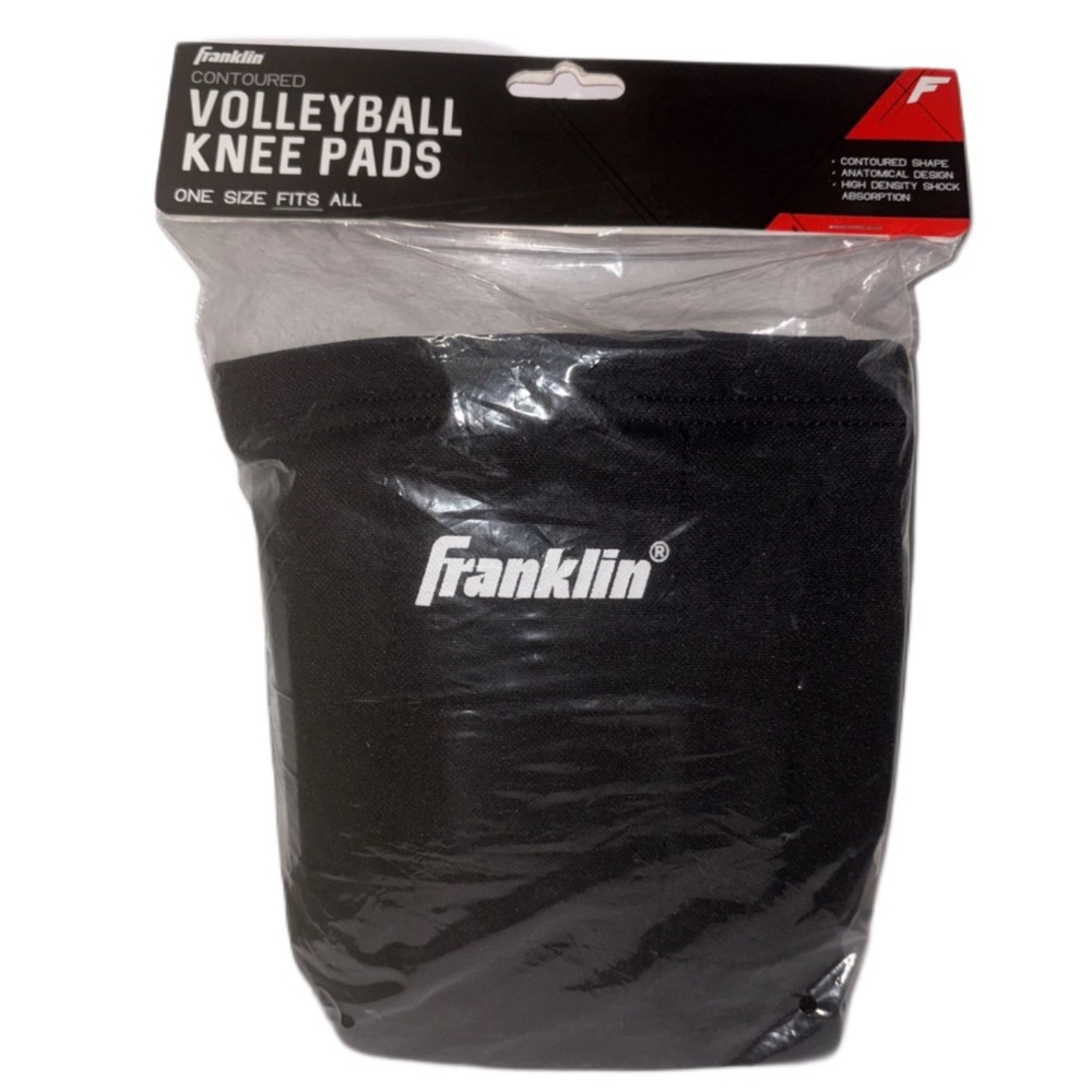 Franklin Black Volleyball Knee Pads